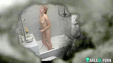 Son installed a hidden cam behind the mirror in the bath to peep for mom