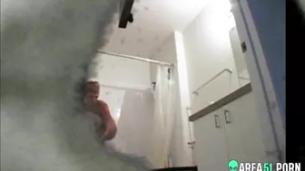 Brother installed spy cam in the bathroom and caught sister full nude