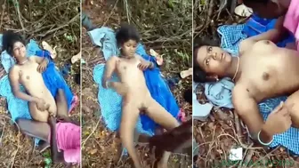 Babe ki jangal me chudai! girlfriend fucking outdoor in hindi