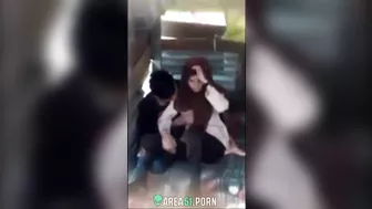 A dusky Indonesian village wife and her husband's best friend have hardcore sex