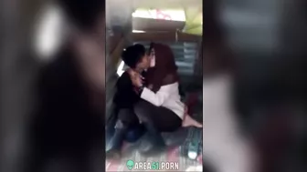 A dusky Indonesian village wife and her husband's best friend have hardcore sex