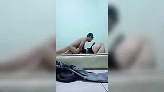 An Indonesian village wife has hardcore sex with her husband's best friend