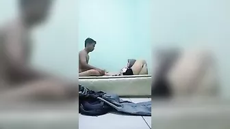 An Indonesian village wife has hardcore sex with her husband's best friend