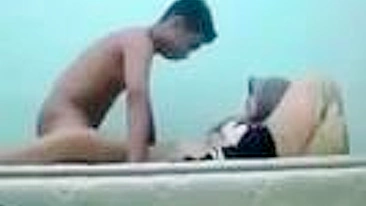 An Indonesian village wife has hardcore sex with her husband's best friend