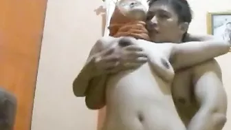 Dusky Indonesia village wife hardcore sex with hubby best friend