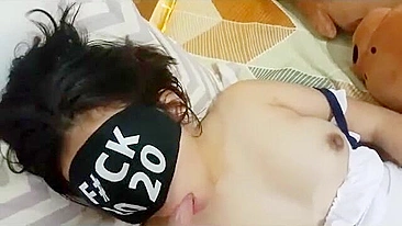 During a vacation, an Asian stepmother had passionate sex with her son