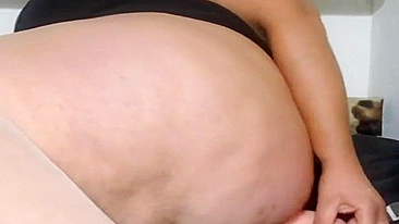 This is a video of a mother showing off her tits and fucking her stepson