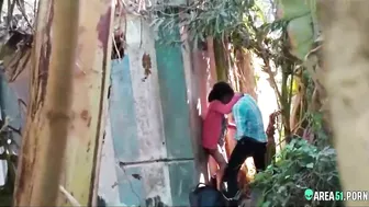 Leaked desi mms. Indian lovers outdoor caught, village college teacher fuck coed