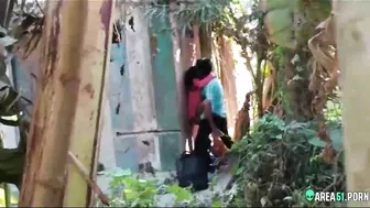 Leaked desi mms. Indian lovers outdoor caught, village college teacher fuck coed