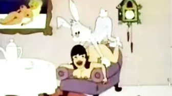 Lusty  cartoon sex video featuring Bugs Bunny fucking a slutty lady