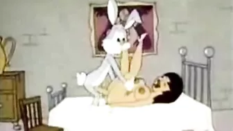Lusty  cartoon sex video featuring Bugs Bunny fucking a slutty lady