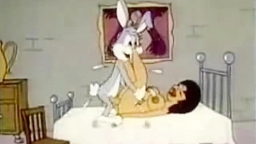Lusty  cartoon sex video featuring Bugs Bunny fucking a slutty lady
