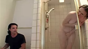 My sister should lock up the bathroom door while showering