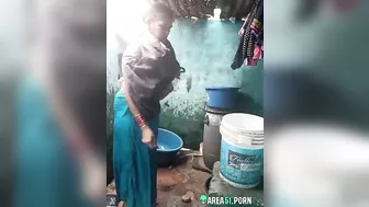 Desi XXX MMS, an older topless village aunt is caught on camera bathing Desi XXX MMS, an older topless village aunt is caught on camera bathing