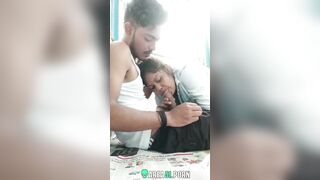 Leaked desi mms: Naughty village college girl gives blowjob outdoor BF