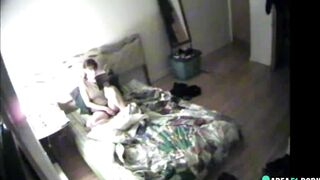 Luscious babe caught masturbating on hidden cam while alone at home