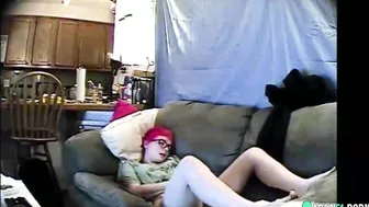 Hidden cam caught my emo sister masturbation on her bed with a vibrator Hidden cam caught my emo sister masturbation on her bed with a vibrator