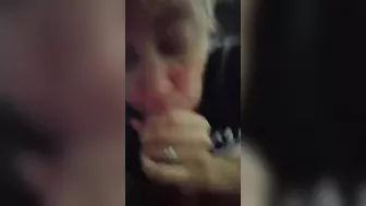 Hungry for sex mother gives her son a blowjob