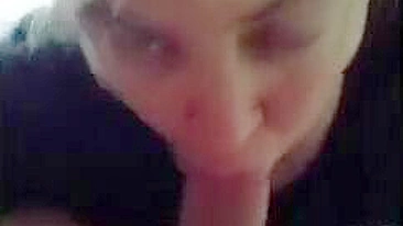 Hungry for sex mother gives her son a blowjob