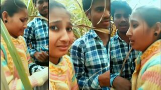 Jangal Me Mangal !? Horny couple caught by public. Indian mms leaked