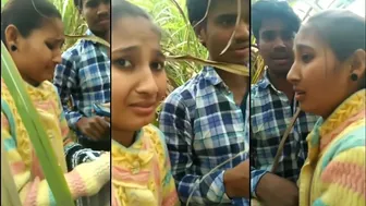 Jangal Me Mangal !? Horny couple caught by public. Indian mms leaked