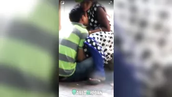 Viral Desi XXX MMS! In the bush, villager caught a couple fucking