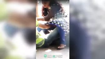 Viral Desi XXX MMS! In the bush, villager caught a couple fucking