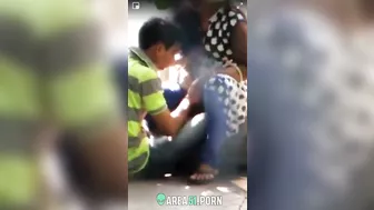 Viral Desi XXX MMS! In the bush, villager caught a couple fucking