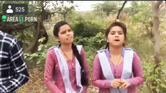 After school naughty Indian couple was caught doing mangal in the jungle