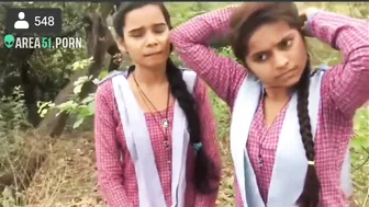 After school naughty Indian couple was caught doing mangal in the jungle