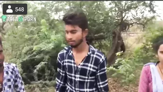 After school naughty Indian couple was caught doing mangal in the jungle