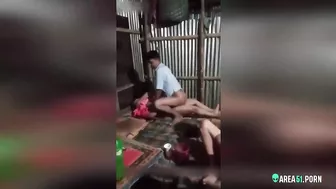 Aunt gets fucked by two nephews. Leaked Desi XXX MMs