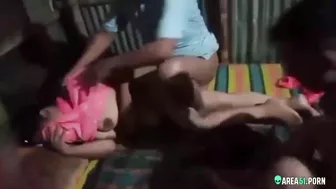 Aunt gets fucked by two nephews. Leaked Desi XXX MMs