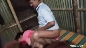 Aunt gets fucked by two nephews. Leaked Desi XXX MMs