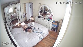 A hidden camera caught how a husband fucks babysitter while wife is at work