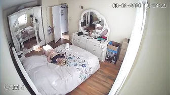 A hidden camera caught how a husband fucks babysitter while wife is at work