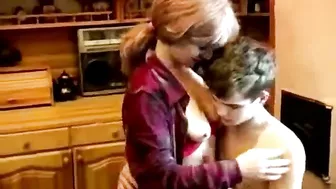 Real incest xxx tape: mom asks son to touch boobs daddy happy to film it