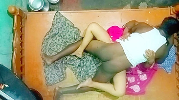 Desi XXX porn. Shy Kerala aunty in hotel room with her nephew honeymoon