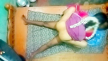 Desi XXX porn. Shy Kerala aunty in hotel room with her nephew honeymoon