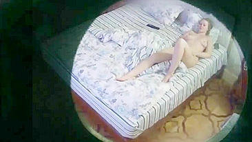 Hidden cam in ceiling fan, naughty mom caught masturbating