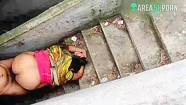 Kerala aunty in salwar kameez outdoor fuck with devar