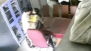 Hidden cam catches Indian professor fucks college student. leaked Desi sex