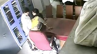 Hidden cam catches Indian professor fucks college student. leaked Desi sex