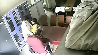 Hidden cam catches Indian professor fucks college student. leaked Desi sex