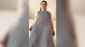 Lovely brunette mom takes off her clothes made selfie for son