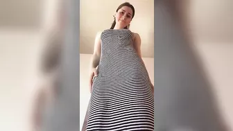 Lovely brunette mom takes off her clothes made selfie for son