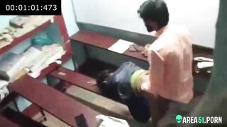 Nerdy girl hard fucked by college teacher. Leaked Desi XXX video.