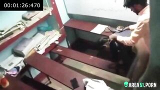 Nerdy girl hard fucked by college teacher. Leaked Desi XXX video.