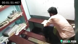 Nerdy girl hard fucked by college teacher. Leaked Desi XXX video.