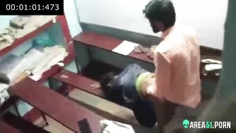 Nerdy girl hard fucked by college teacher. Leaked Desi XXX video.